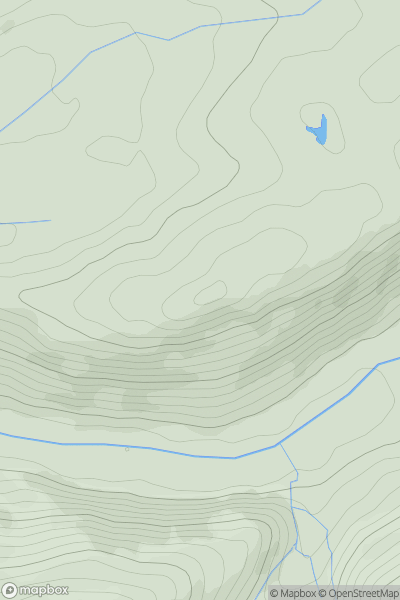 Thumbnail image for Ffridd Fawr [Aberystwyth to Welshpool] showing contour plot for surrounding peak